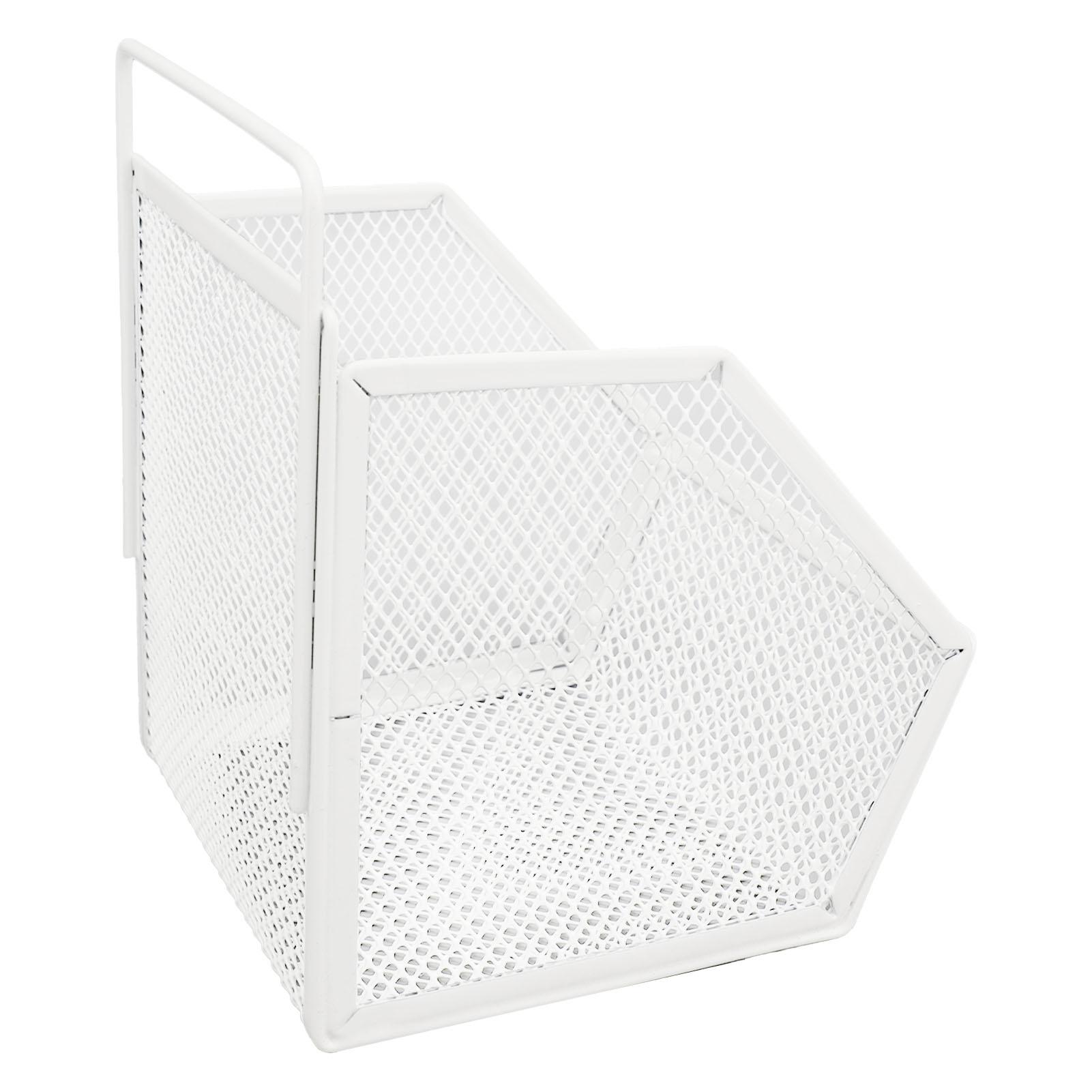 

Hanging Wire Basket 13.2x10x15cm Adhesive Metal Small Wire Storage Basket for Kitchen Bathroom Bedroom