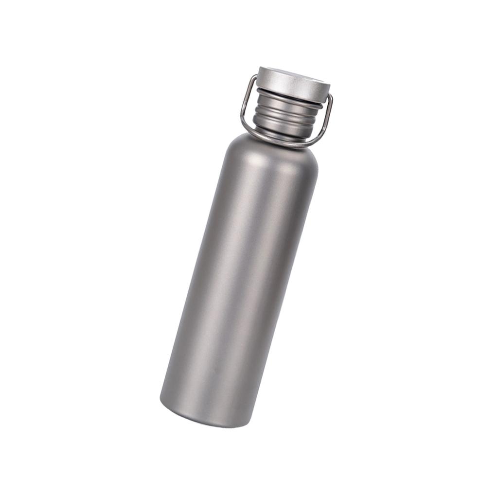 Titanium Waterfles Outdoor Kampeerfles Sport Fietsen Wandelen Waterfles met Deksel Brede Mond Water Drinkfles