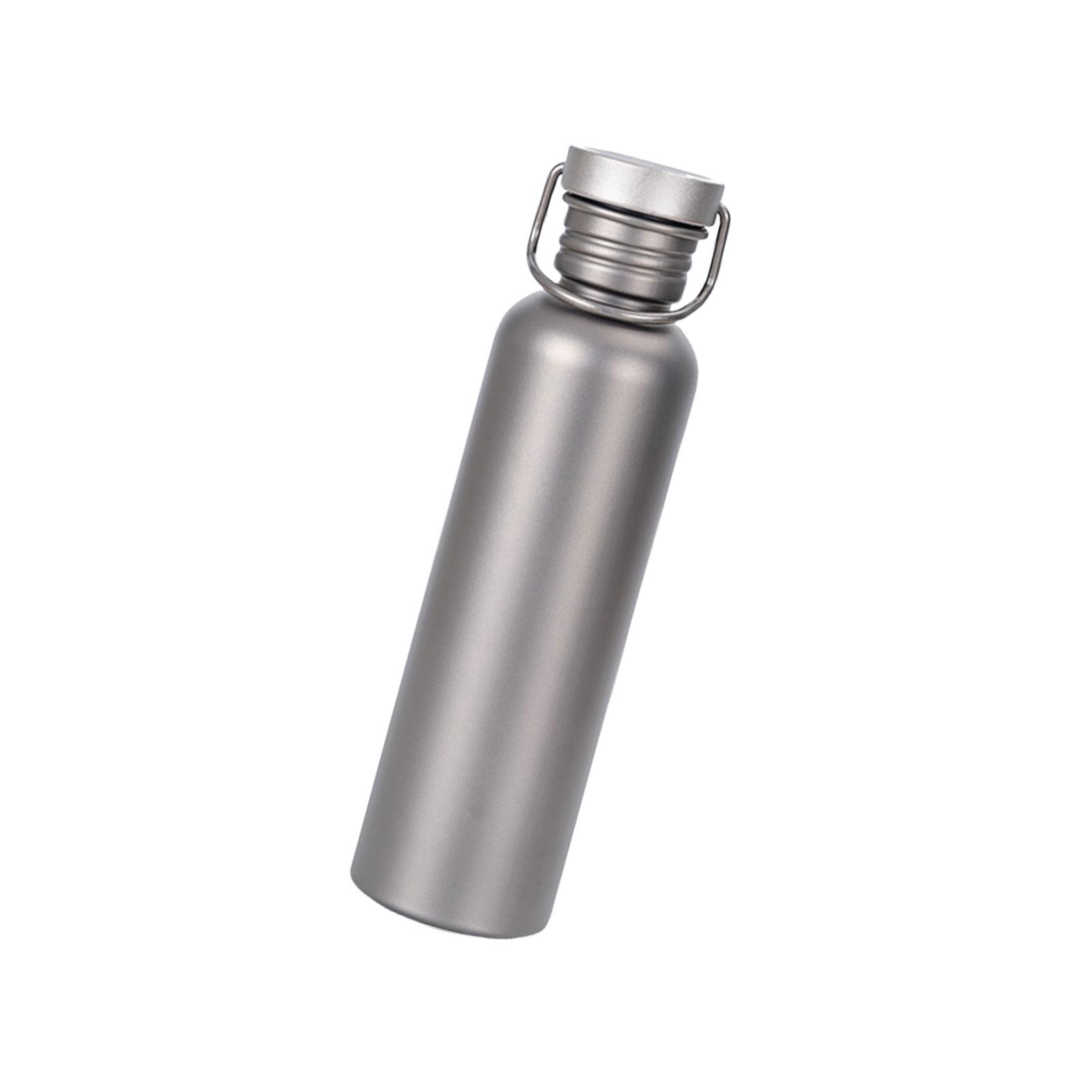 Titaniums Water Bottle Outdoor Camping Flask Sports Cycling Hiking Water Bottle with Lid Wide Mouth Water Drink Bottle