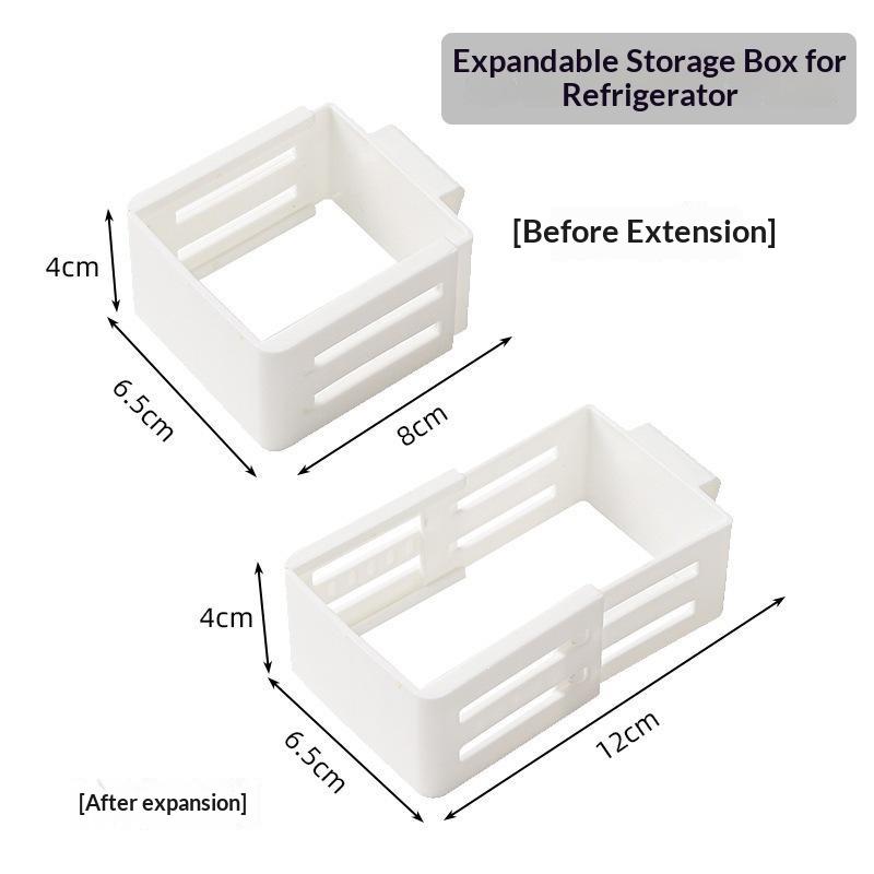 Practical Refrigerator Storage Basket 1/2/4PCS Side Door Fit Organizer for Home Kitchen Food Bag & Condiment Storage