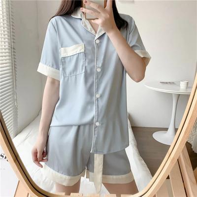 Korean Ins Simple Style Solid Women's Summer Pajamas Fresh Classy Y2k Fashion Female Short Nightgown New Casual Lady Lounge