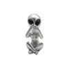 Modern Alien Figurine Sculpture Sitting Pose Home Decor Sculpture Statue for Desk Shelf Office Decoration Unique Design Art Piece