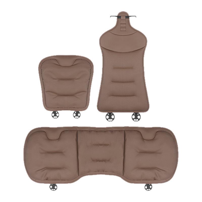 Breathable Nappa Leather Lumbar Support Car Seat Cushion for Mercedes-Benz & BMW