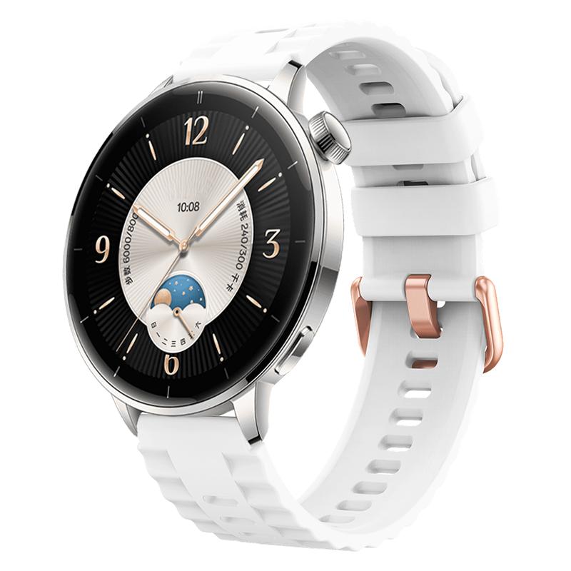 18mm Silikonarmband für Oneplus Watch 3 43mm Oppo X2 Mini Universelles Rose Gold Schnallendesign Armband für Oneplus 3 43mm Armband