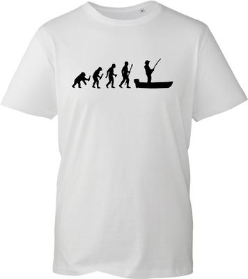 Evolution Of Unisex Fishing T Shirt Funny Angler Graphic Print Tee Unisex Black Top
