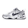 Nike Air Monarch 4 Misty Night Starlight Textile, Leather Low Top Chunky Sneakers Men's Black White Gray 415445-102(Team141-)