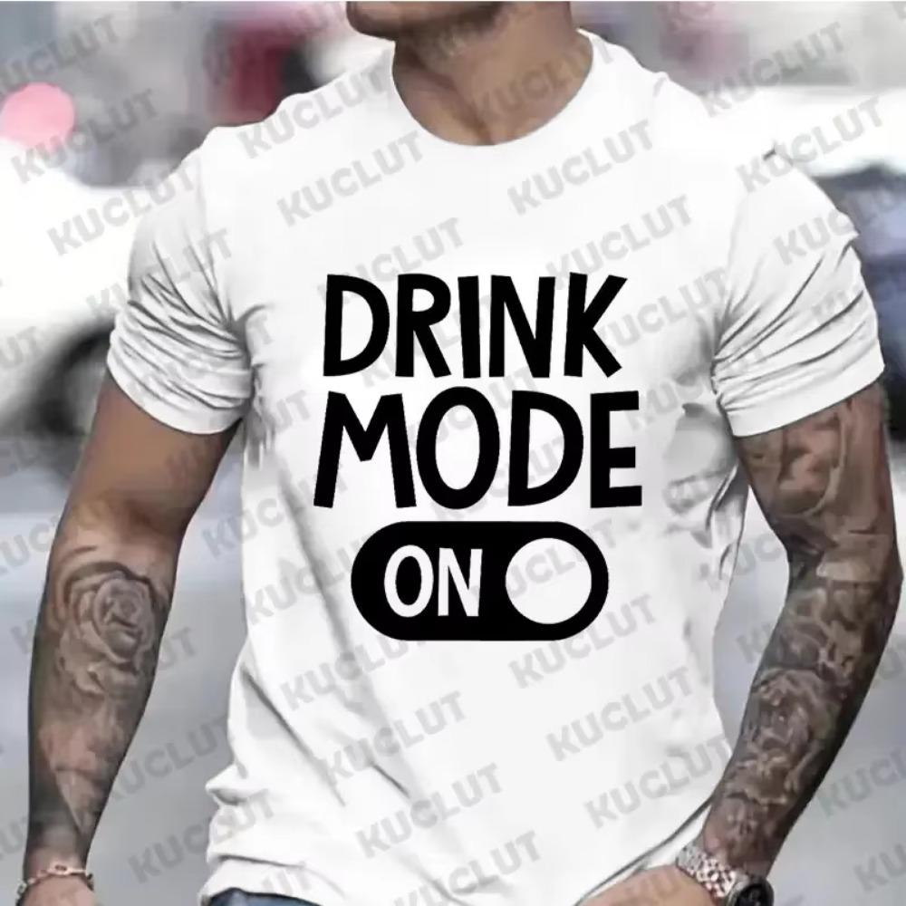 Men Clothing T-shirt Lady Fashion Tops Short Sleeve Men Clothes Summer Female Tee Save Water Drink Wine Graphic Tshirt Beer Tees