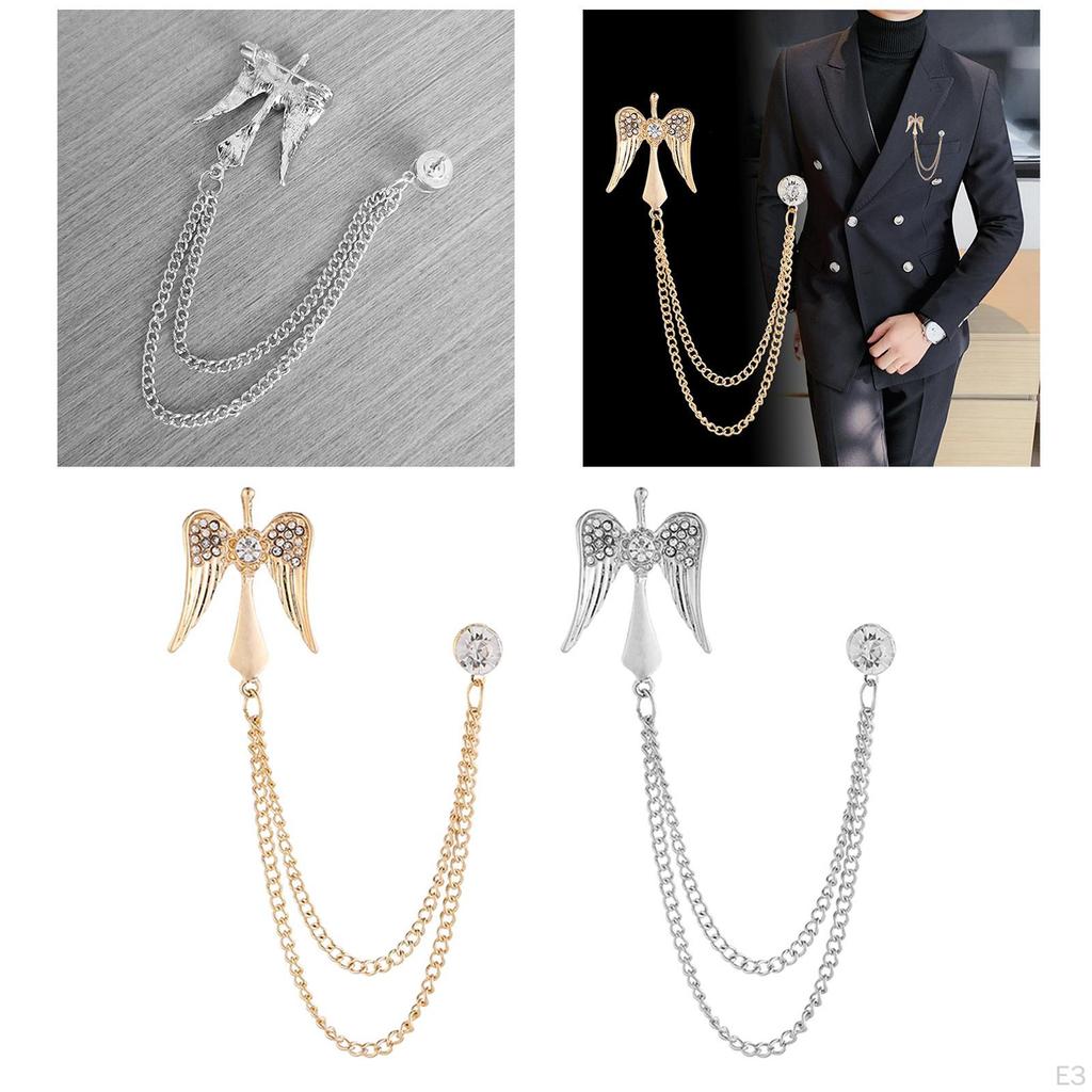 Wing Brooch for Men - Stylish Suit Accessory