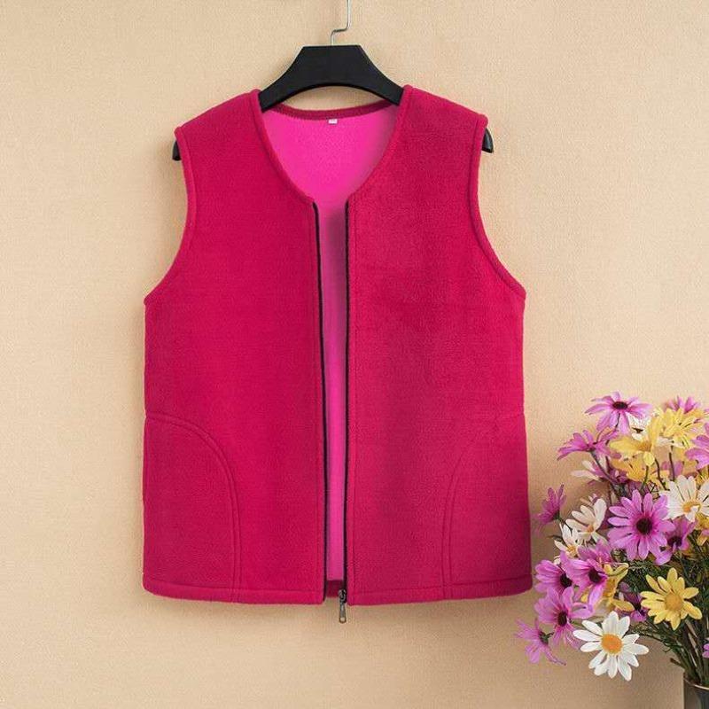 Autumn Warm Vest Women's Fleece Polar Fleece Vest Waistcoat Waistcoat