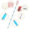 Fruit Picker with Basket Stainless Steel Segmented Long Handle Fruit Harvesting Tool