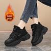 2025 Women's High-Top Plush Thick-Sole Winter Sneakers, Wide Fit, Large Sizes