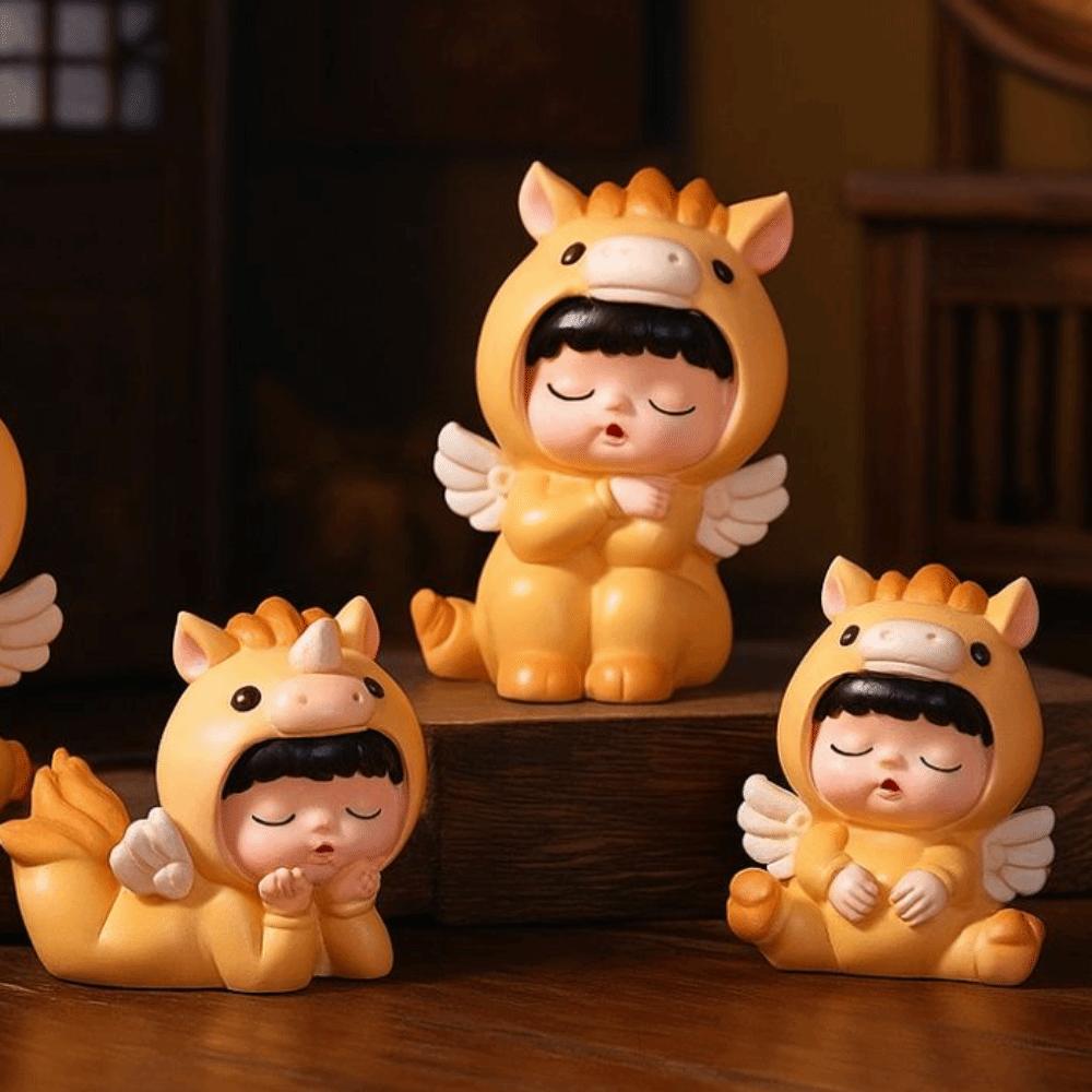 Creative Style Horse Baby Figurine Traditional Mini Snake Ornament  Spring Festival