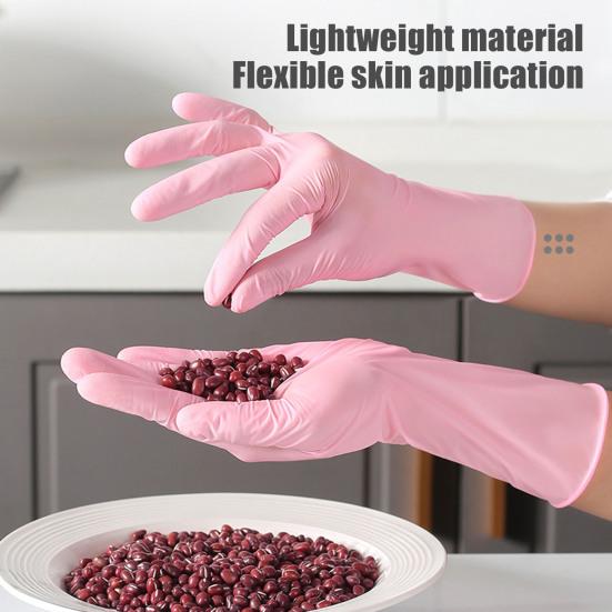 30 Stück Einweghandschuhe Kratzfest Wasserdicht Weich Reinigungs-Handschuhe Wiederverwendbare Spülhandschuhe