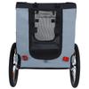 Dog Bicycle Trailer (up To 40 Kg) Grey-Black with Safety Swivel Coupling, Bicycle Cargo Trailer with Mosquito Net & Rain Cover