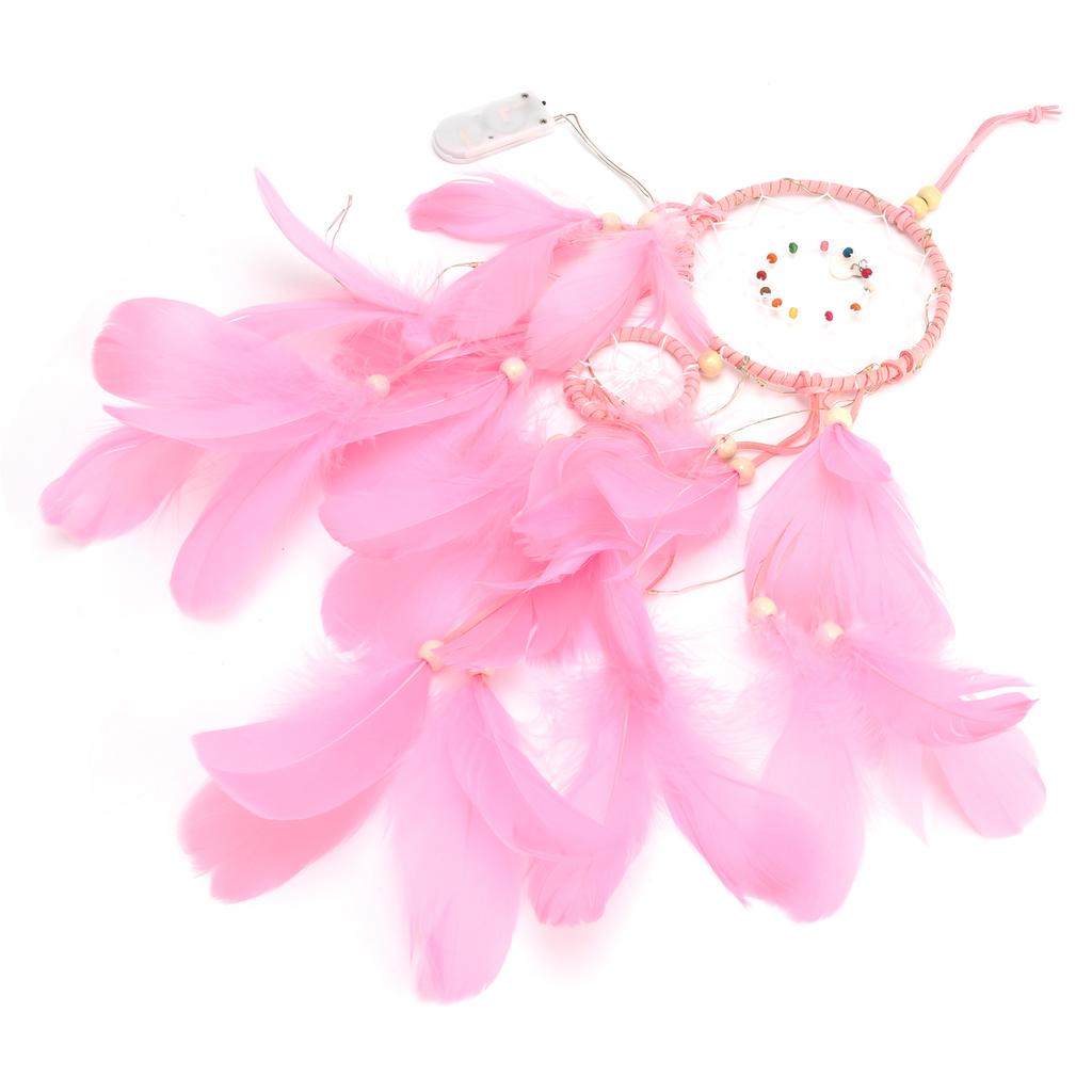 Traumfänger Wandbehang Traumfänger Anhänger für Wohnzimmer Schlafzimmer Studentenwohnheim HochzeitPink