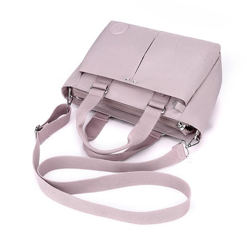 Lehká voděodolná nylonová taška přes rameno Velkokapacitní kabelka Tašky pro práci, školu a cestování přes rameno