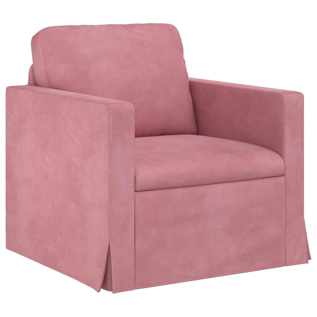 Pink Sofa 78 x 78 x 80 cm Velvet