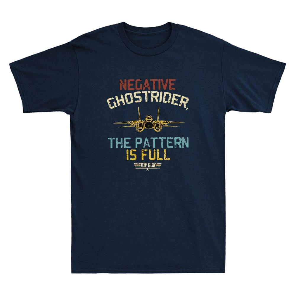 Negative Ghostrider The Pattern Is Full Vintage Men s T Shirt Lovers Tee 4XL