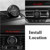 Car Center Console Air Conditioner Quartz Luminous Clock Watch For Alfa Romeo 4C 159 166 Spider Giulia 156 Mito 147 8C GT zw7