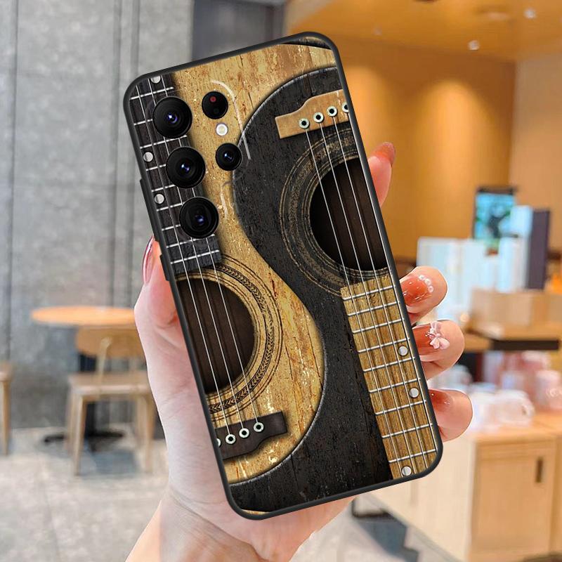 Guitar Music Case For Samsung Galaxy S23 S21 S22 Ultra S8 S9 S10 Note10 Plus Note 20 Ultra S20 FE Cover