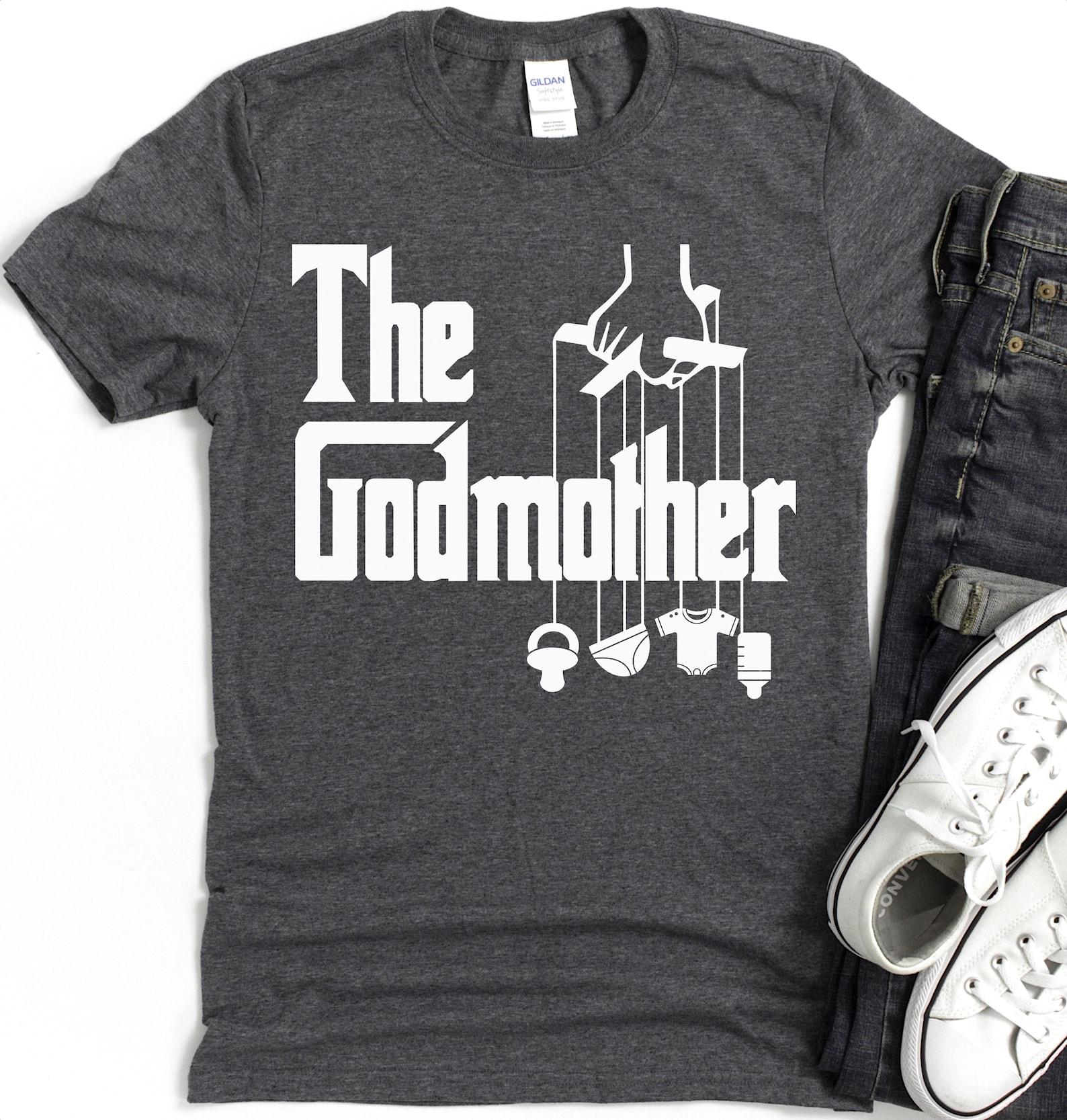 The Godmother T-Shirt | Mafia Parody Movie Logo Shirt S