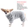 Winter Warm Fleece Dog Clothes Pajamas Cute Soft Cozy Pet Jumpsuit for Small Medium Dogs Puppy Coat for Chihuahua Beagle Apparel
