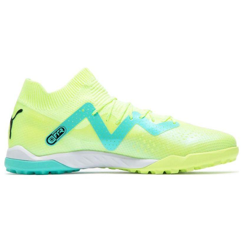 Puma Future Ultimate Cage FG Fabric Football Shoes Men Football Shoes Yellow Green 107174-03