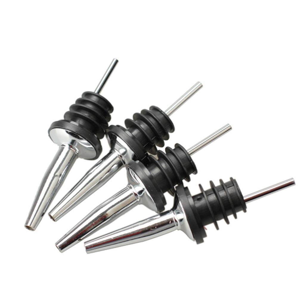 1PC/4PCS Wine Bottle Stopper Rustproof Good Sealing Lightweight Bar Wine Bottle Spout Pourer Rubber Plug for Clubs Cafes