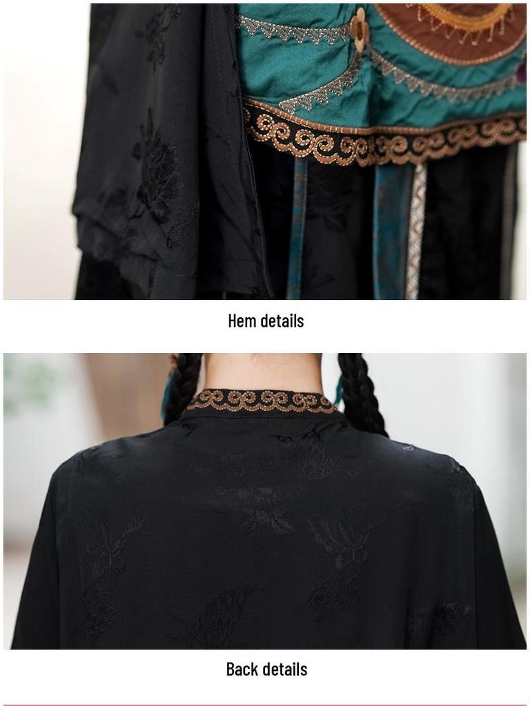 Women's Ethnic Style Embroidered Floral Vest - Chinese Retro Cardigan