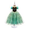2023 Summer Frozen Princess Anna Dress for Girls - Birthday & Holiday Performance Outfit