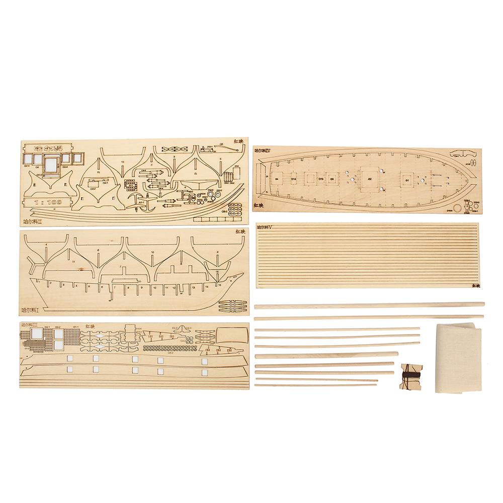 DIY Ship Assembly Model Kits Wooden Sailing Boat Scale Model Decoration Toys Gifts for Kids Adults