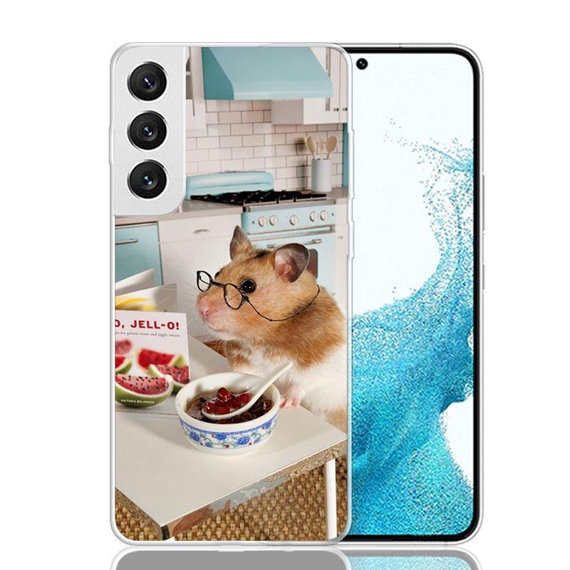 Lovely Pet Hamster Cute Phone Case For Samsung Galaxy S26 S25 Edge S24 S23 FE S22 Ultra S21 Plus S20 + Fundas Cover Coque Galaxy