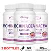 Echinacea-Kapseln, 400 mg natürliche Pflanzenextrakte, Immununterstützung, Nahrungsergänzungsmittel