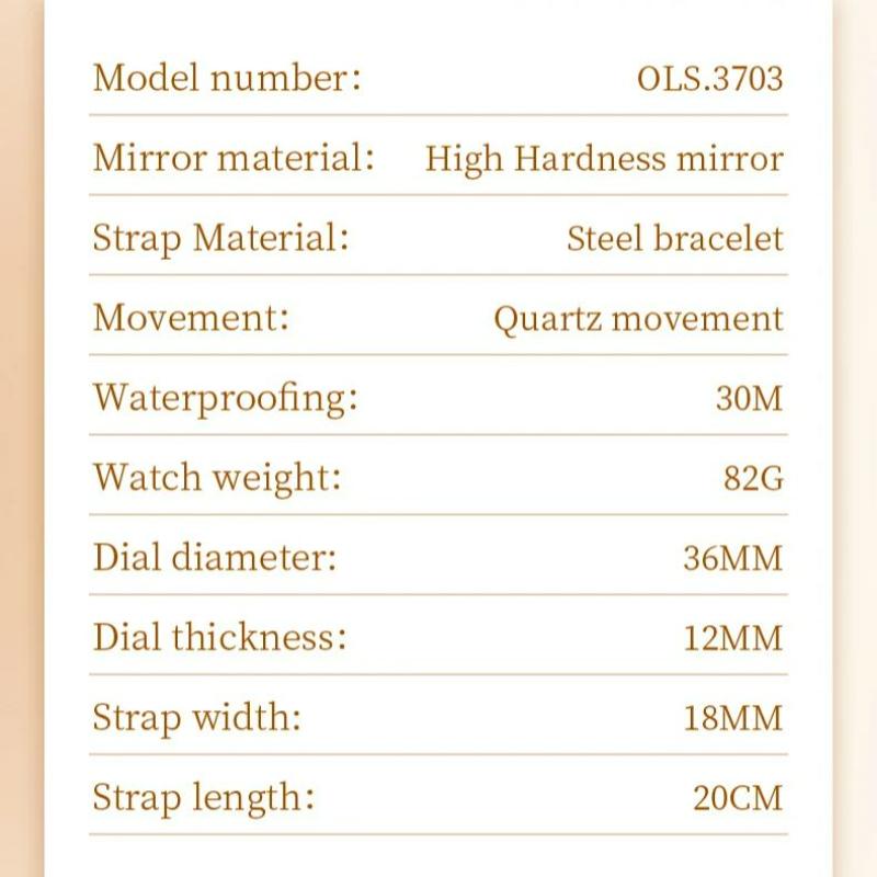 OLEVS Women's Quartz Watch Luxury Gold Casual Stainless Steel Strap Waterproof Luminous Elegant Ladies Business Watches