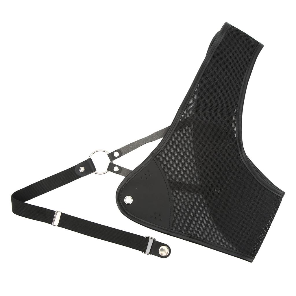 Archery Chest Guard Black PET And Cowhide Hunting Chest Protector for Shooting Recurve Bow S