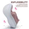 Nouvelles Chaussures Roses pour Femmes Baskets Souples Légères et Confortables Chaussures à Enfiler pour Femmes Mocassins Paresseux Chaussures de Marche pour Femmes Taille 36-42