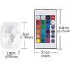 LED Underwater Light Adjustable Color Changing Submersible Pool Lamp for Outdoor Garden Pond Vase Accent Lighting
