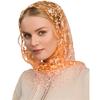 Seethrough Lace Flower Head Scarf Triangle Headwrap Bandanas for Women Daily and Casual Wear Music Festival Headpiece