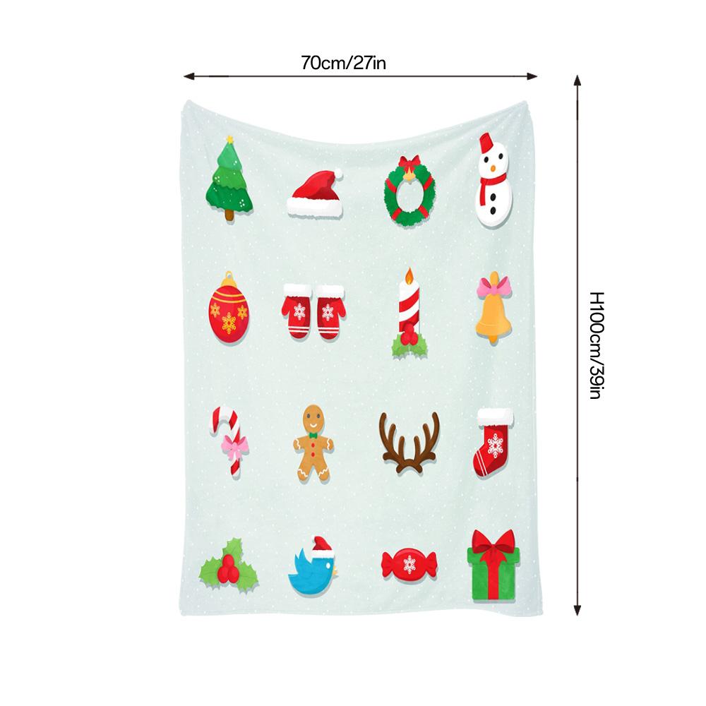 TU Soft Flannel Throw Blanket Cozy Warm Plush Sherpa Blanket Home Decor Gift Holiday Christmas Winter Bedspread Quilt