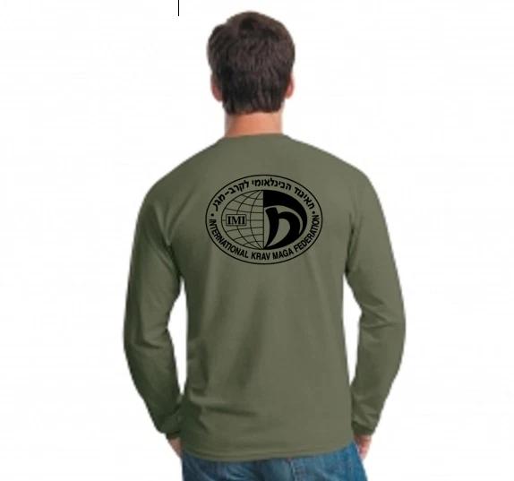 Krav Maga IDF Israel Defence Martial Art Combat Shirt Military Green Long Sleeve S