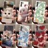 For OPPO Reno6 5G Capa Shell For Reno 6 5G Cases Coque Clear Silicone Soft TPU Back Cover Cute Rabbit Cat Dinasaur Phone Case