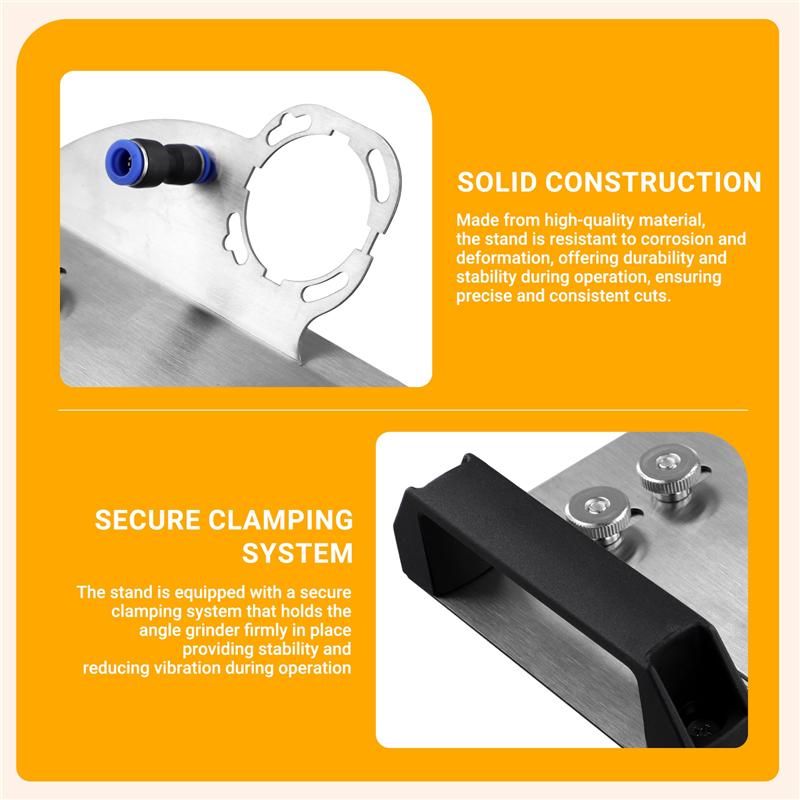 A96I-100 Type Angle Grinder  Tile Chamfering Frame New 45 Degree Water Pipe Dust Removal Portable Chamfering Tool