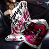 Custom Name Boxing Theme Printed Blanket - Perfect for Couch, Bed, Travel & Outdoor Use | Machine Washable, Cozy & Durable.