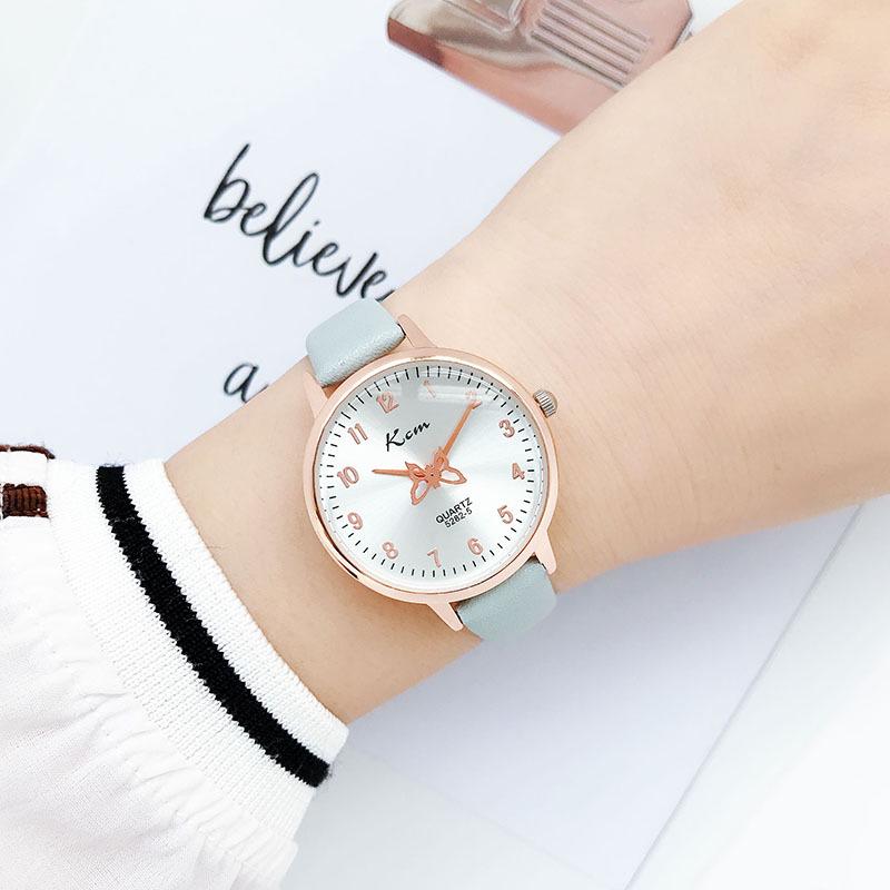 Women's Butterfly Dial Waterproof Watch - Trendy, Simple Design for Students