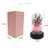 1 Piece Valentine's Day Gift Gypsophila Love Heart Flower Bouquet With Lamp Night Light Acrylic Cover Home Decoration Crafts
