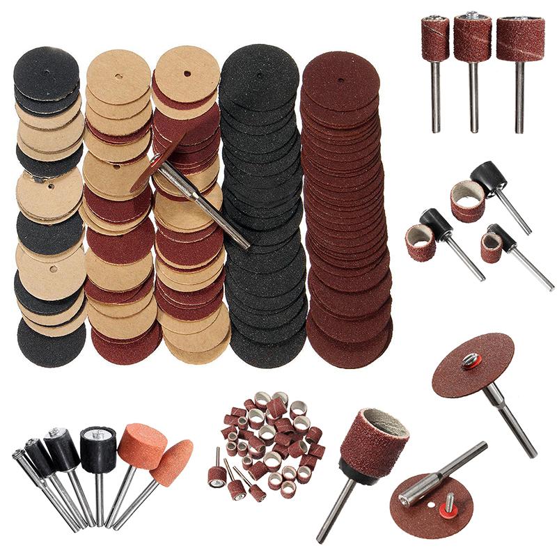 206pcs Rotary Tool Accessory Kit Sanding Bands Power Drill Multi Polishing Tool
