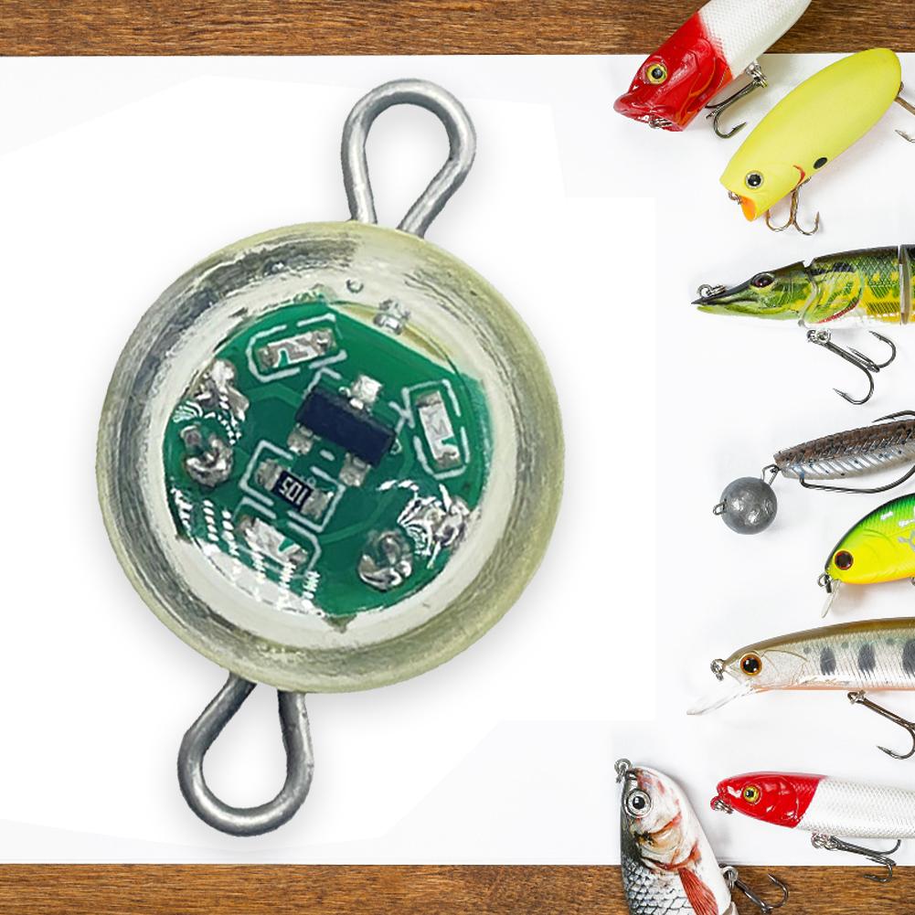 LED Fishing Lure Trap Light Eye Shape Mini Attracting Fish Lamp Soomth Waterproof  Plastic for Angler Supplies