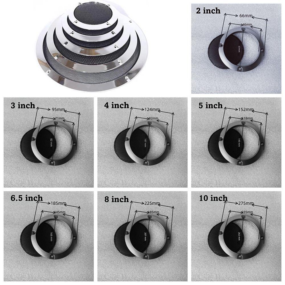 Metal Grille Speaker Grille Cover Plastic Frame Speaker Mesh Cover for Car Audio System