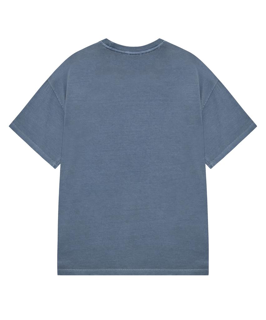 Sseleupe Cast Dream No Warris Pigment Short Sleeve T-Shirt Light Blue