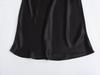 ZARZ European & American Style Versatile Women's Silk Satin Midi Dress